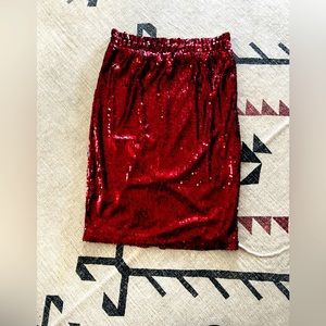 2 medium sequin holiday skirts